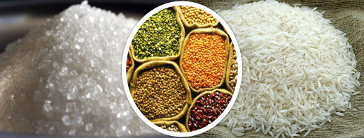  चामल, दाल र चिनीको आयात घट्यो